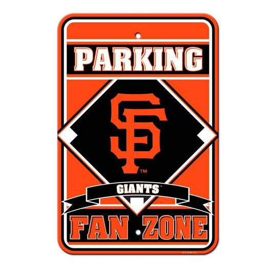 San Francisco Giants Parking Sign 12x18 Plastic Fan Zone CO - ToylandEU