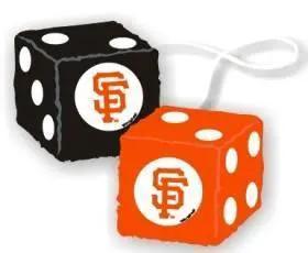  San Francisco Giants Plush Fuzzy Dice Hanging Ornaments -  ToylandEU™