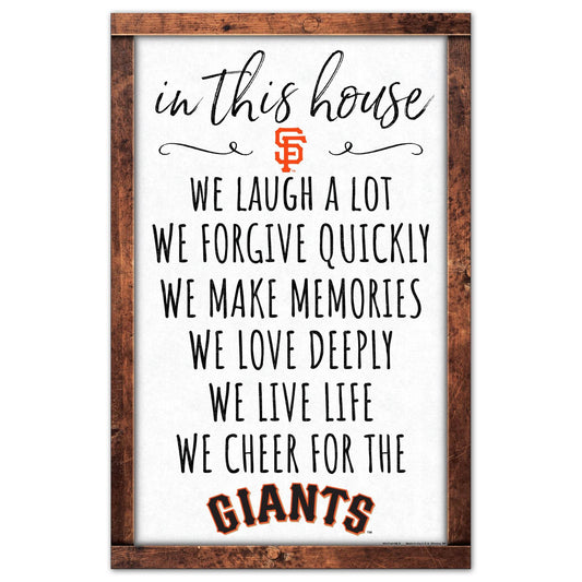 San Francisco Giants Sign 11x17 Wood Wall Art In This House - ToylandEU