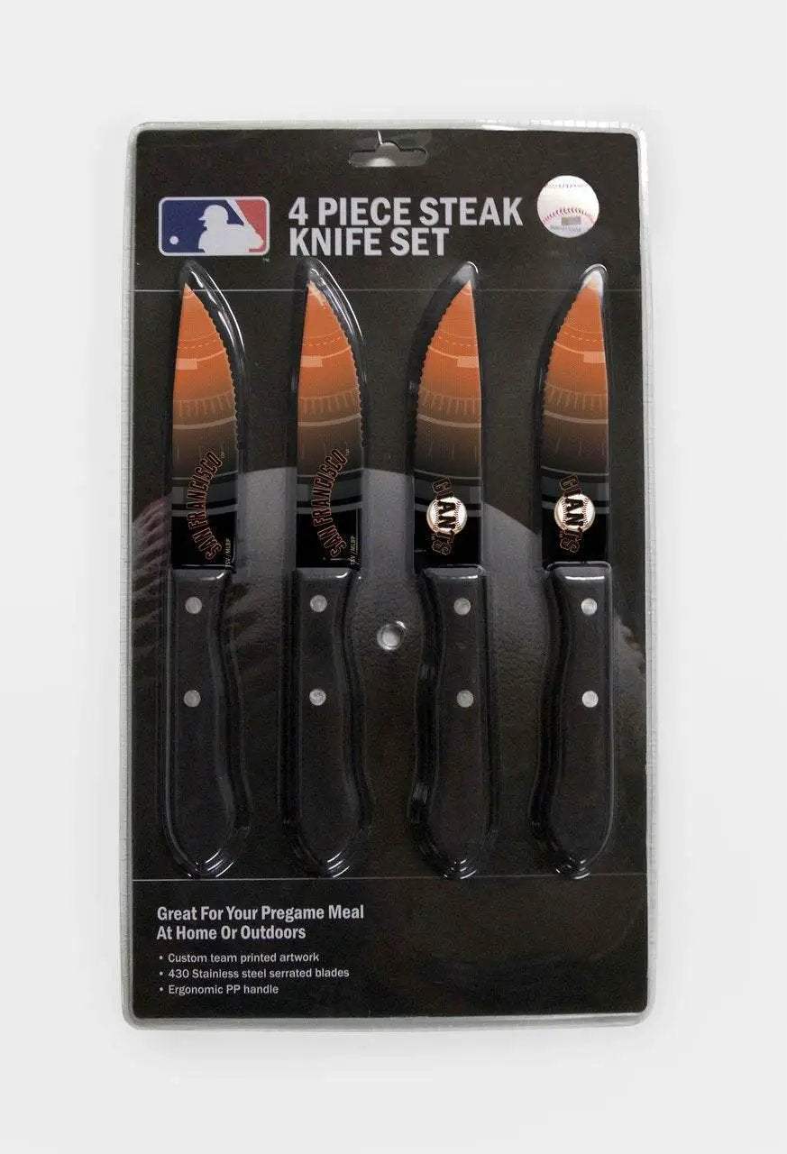  San Francisco Giants Stainless Steel Steak Knife Set 4 Pack -  ToylandEU™