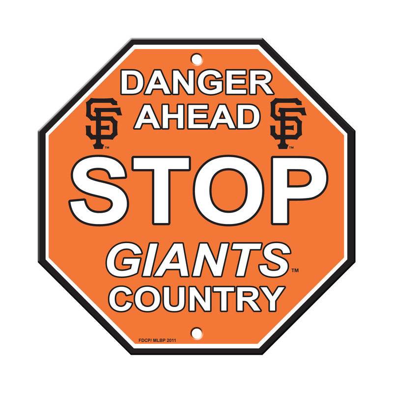 San Francisco Giants Stop Style 12x12 Plastic Sign - ToylandEU
