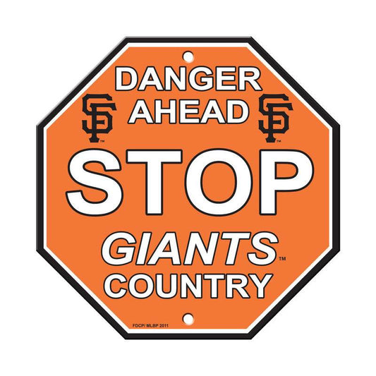 San Francisco Giants Stop Style 12x12 Plastic Sign - ToylandEU