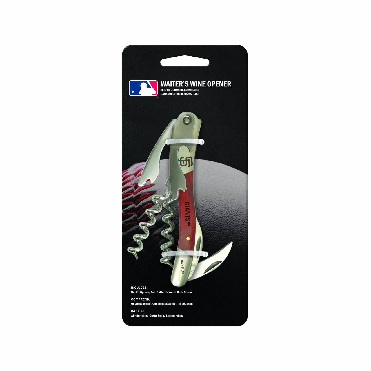 San Francisco Giants Wine Bottle Opener Rosewood Handle - ToylandEU