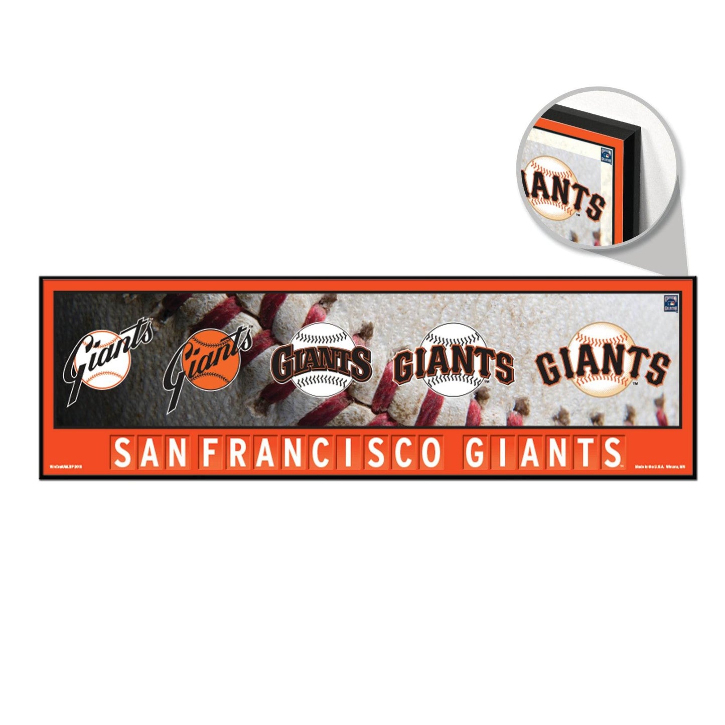 San Francisco Giants Wood Sign 9x30 Evolution Edition - ToylandEU