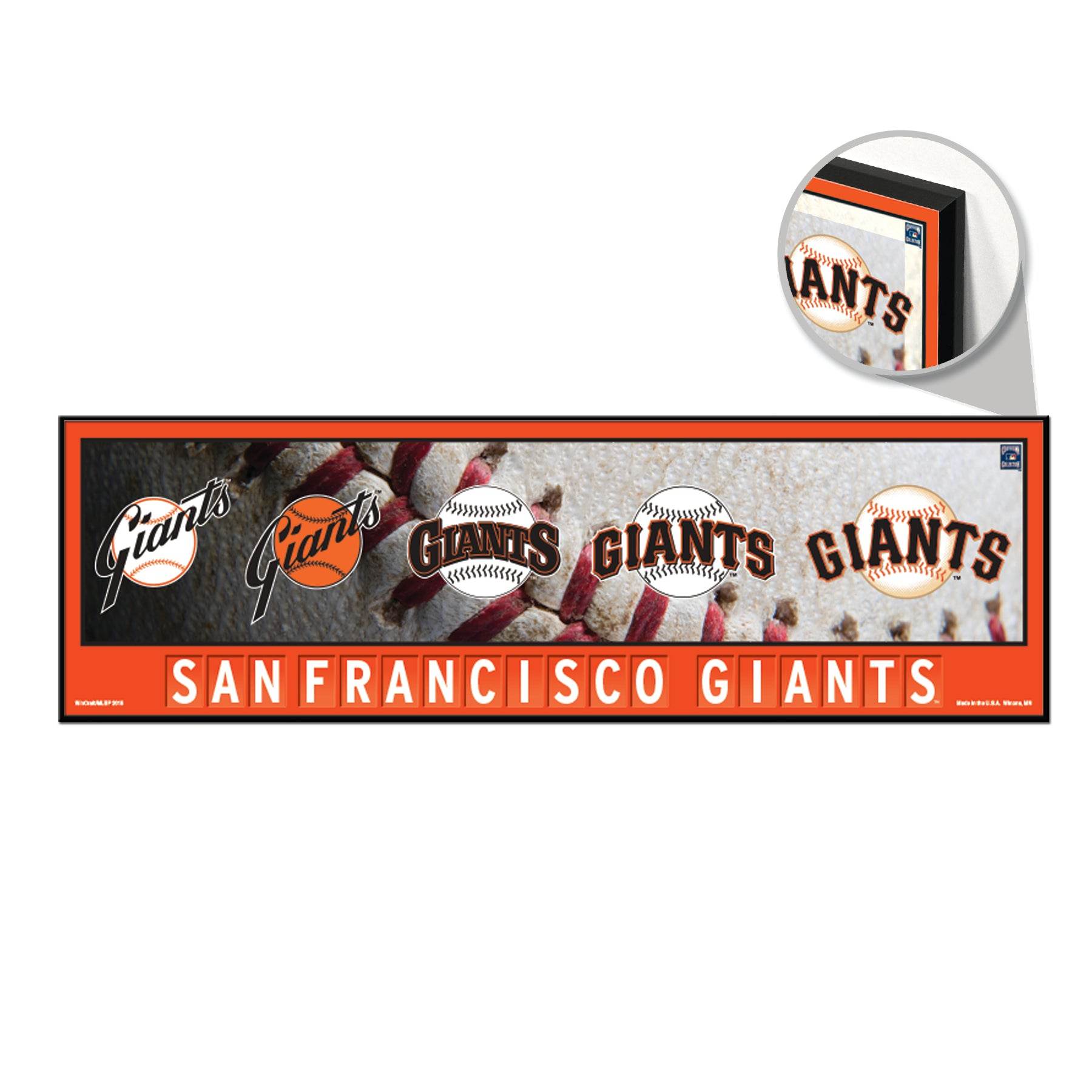 San Francisco Giants Wood Sign 9x30 Evolution Edition - ToylandEU