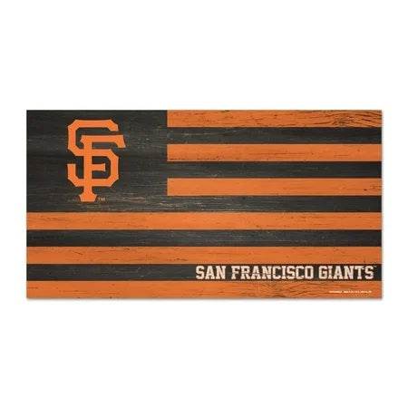 San Francisco Giants Wood Sign Flag 9x17 Home Decor - ToylandEU