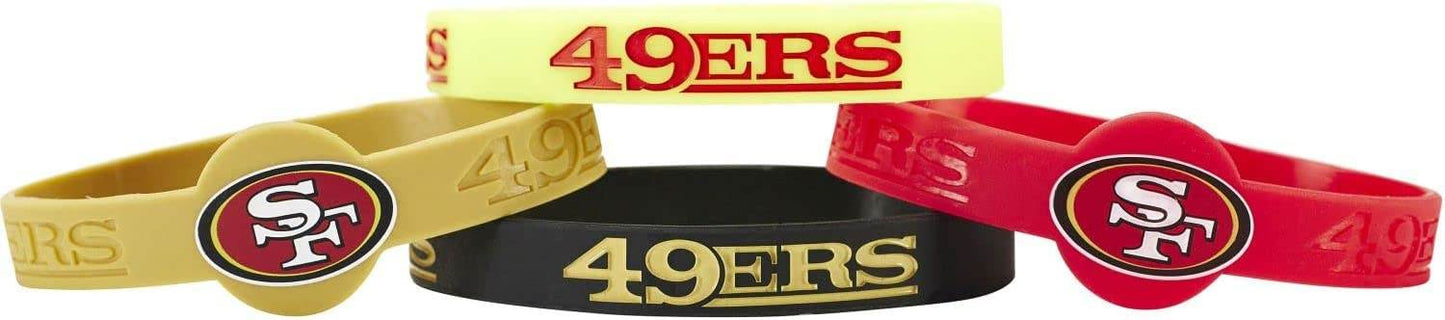 San Francisco Niners Official Silicone Bracelets 4 Pack - ToylandEU