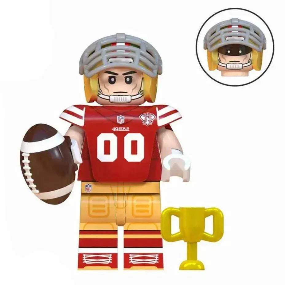 San Francisco 49ers Figure Collectible ABS Plastic Construction Red And Gold Team Colors - ToylandEU