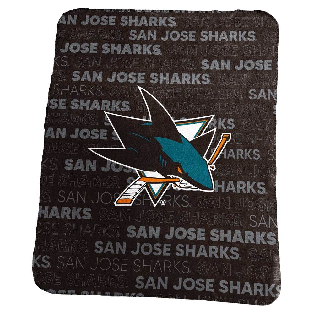 San Jose Sharks Blanket 50x60 Fleece Classic Throw - ToylandEU