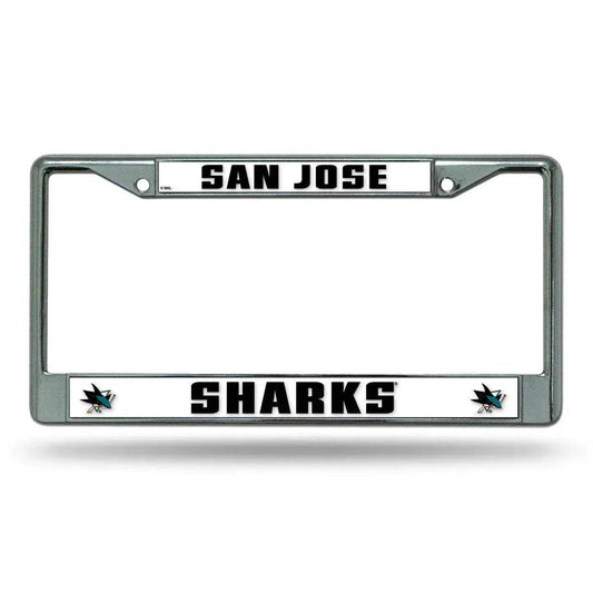  San Jose Sharks Chrome License Plate Frame Rico Industries -  ToylandEU™