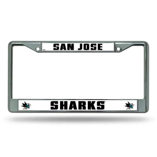  San Jose Sharks Chrome License Plate Frame Rico Industries -  ToylandEU™