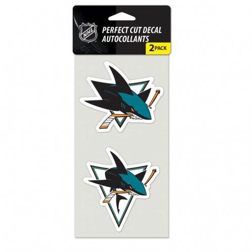 San Jose Sharks Decals 4x4 Premium Perfect Cut Set Of Two - ToylandEU