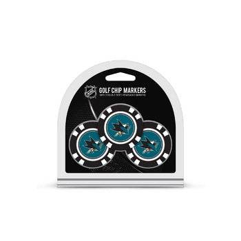 San Jose Sharks Golf Chip With Marker 3 Pack By Team Golf - ToylandEU