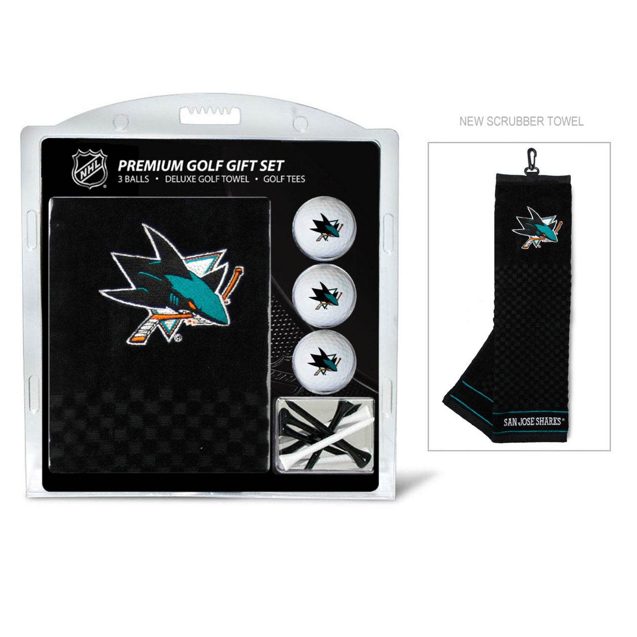 San Jose Sharks Golf Gift Set With Embroidered Towel - ToylandEU