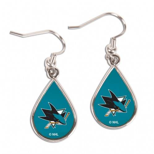 San Jose Sharks Teardrop Earrings Special Order Official - ToylandEU