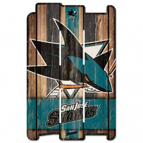 San Jose Sharks Wood Fence Sign 11x17 Special Order - ToylandEU