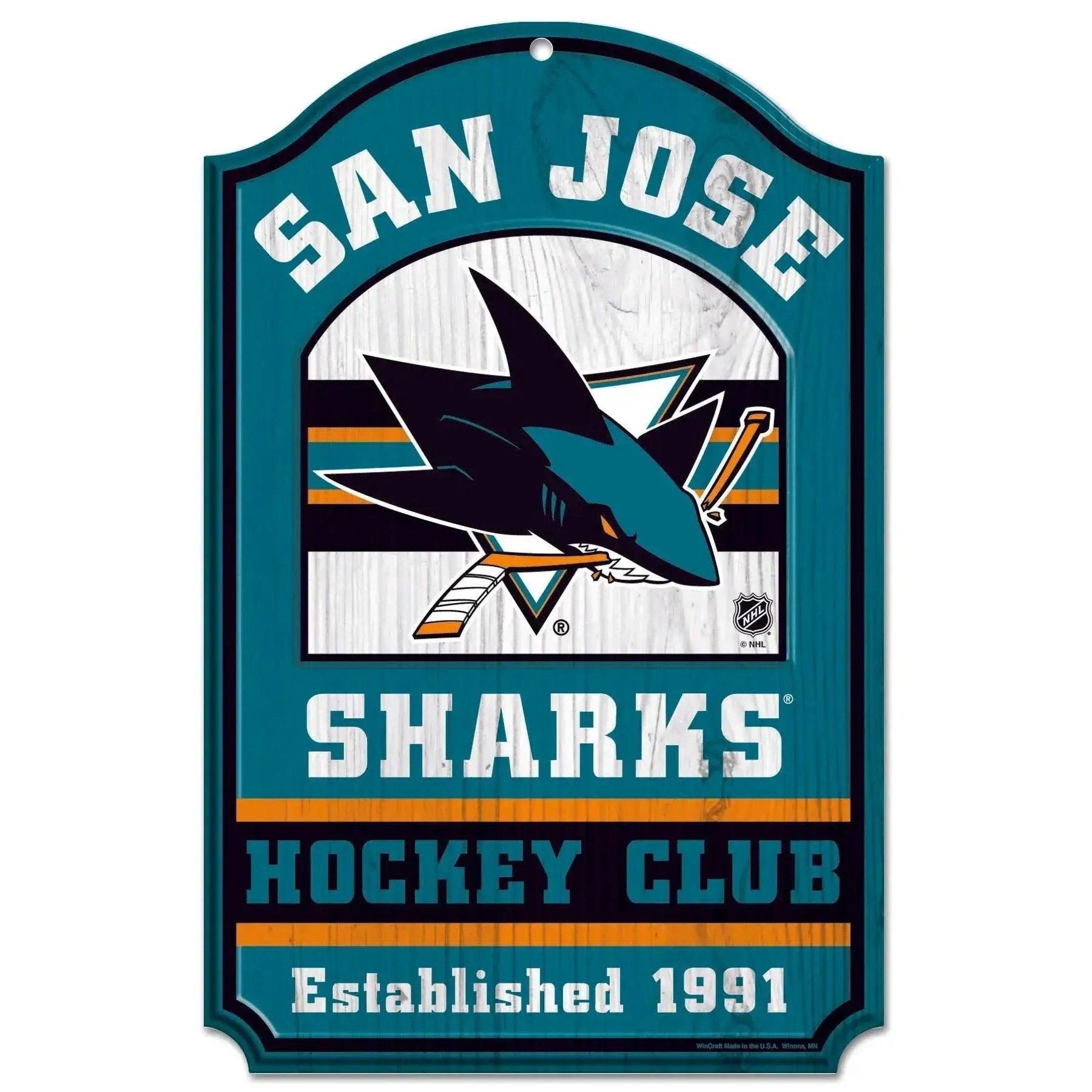  San Jose Sharks Wood Sign 11x17 Hockey Decor Indoor -  ToylandEU™