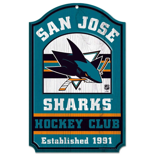  San Jose Sharks Wood Sign 11x17 Hockey Decor Indoor -  ToylandEU™