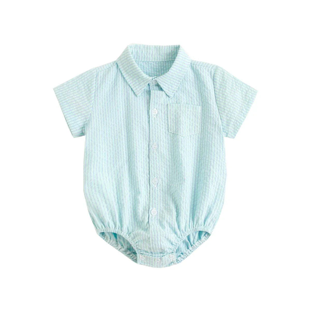 Sanlutoz Cotton Baby Bodysuits Short Sleeve Summer Plaid for Baby Boy - ToylandEU