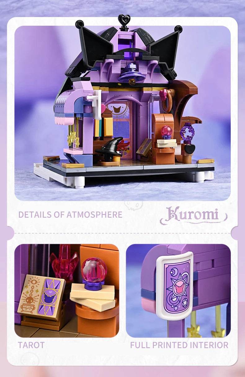 Sanrio Assembled Toy Building Blocks Hello Kitty Kuromi Cinnamoroll My Melody Model Bricks - ToylandEU