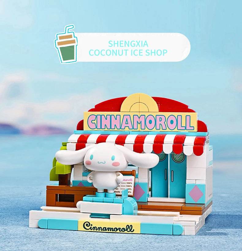 Sanrio Assembled Toy Building Blocks Hello Kitty Kuromi Cinnamoroll My Melody Model Bricks - ToylandEU