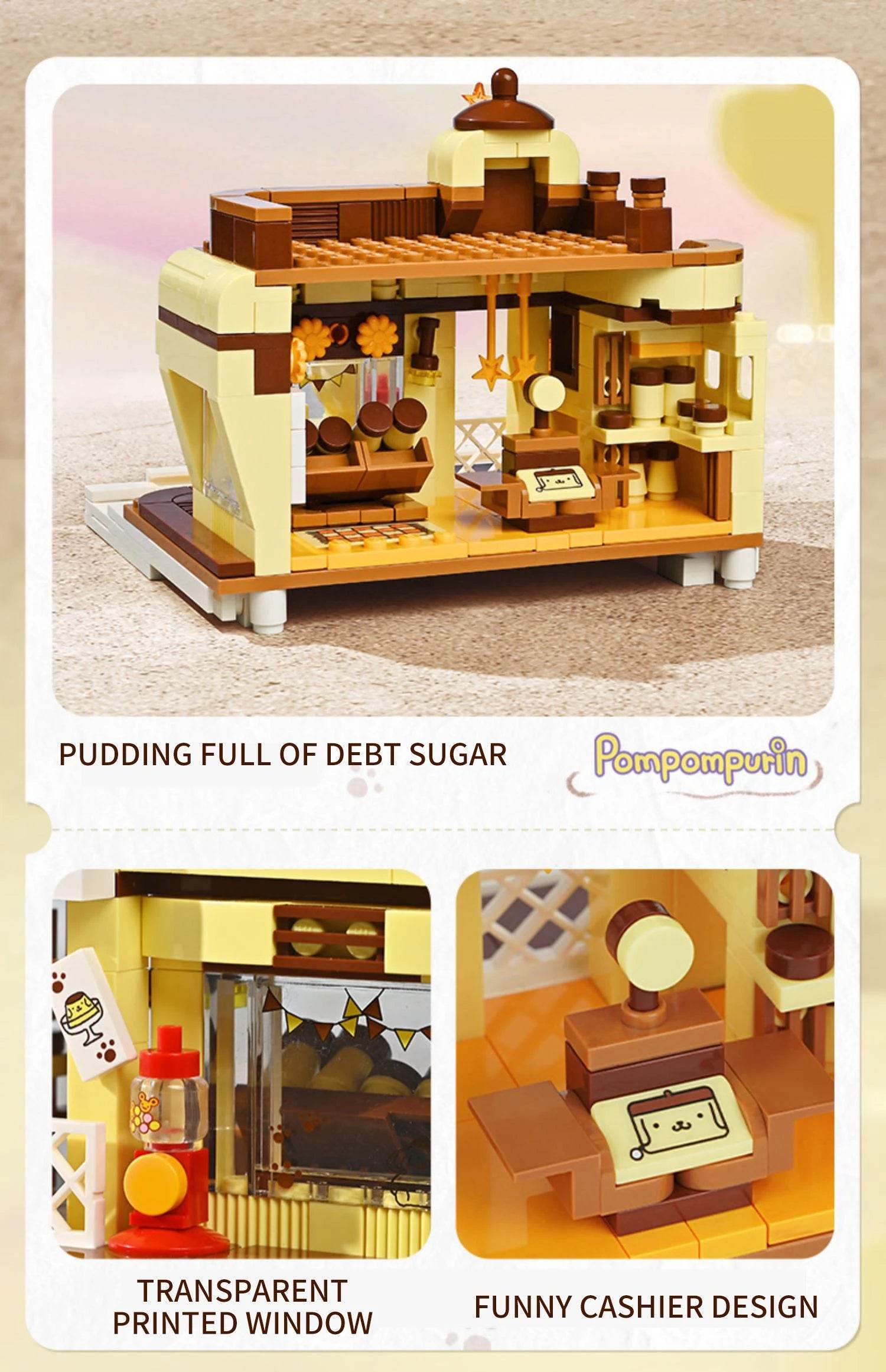 Sanrio Assembled Toy Building Blocks Hello Kitty Kuromi Cinnamoroll My Melody Model Bricks - ToylandEU