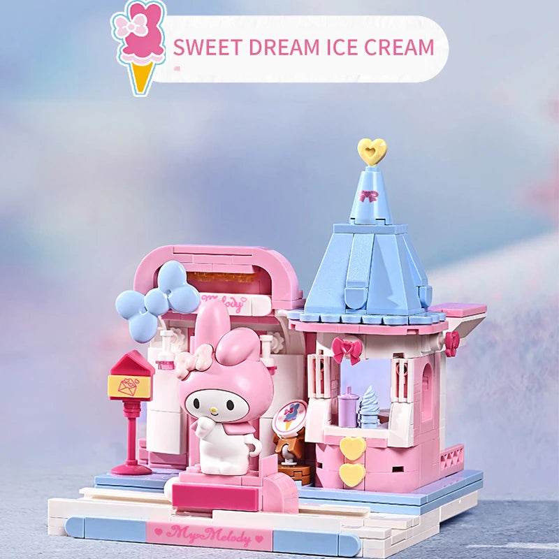 Sanrio Assembled Toy Building Blocks Hello Kitty Kuromi Cinnamoroll My Melody Model Bricks - ToylandEU