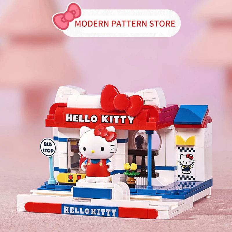 Sanrio Assembled Toy Building Blocks Hello Kitty Kuromi Cinnamoroll My Melody Model Bricks - ToylandEU