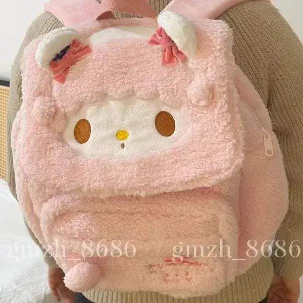 Sanrio My Melody Plush Backpack School Bag Japanese Large Capacity - ToylandEU