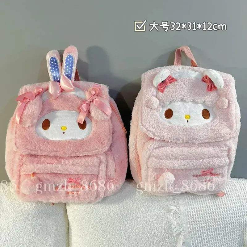 Sanrio My Melody Plush Backpack School Bag Japanese Large Capacity - ToylandEU