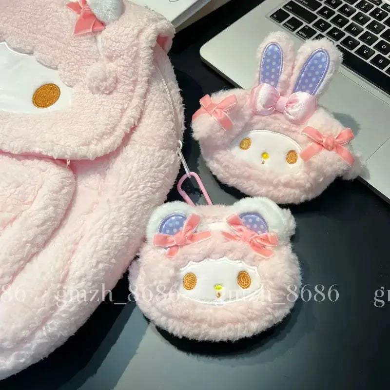 Sanrio My Melody Plush Backpack School Bag Japanese Large Capacity - ToylandEU