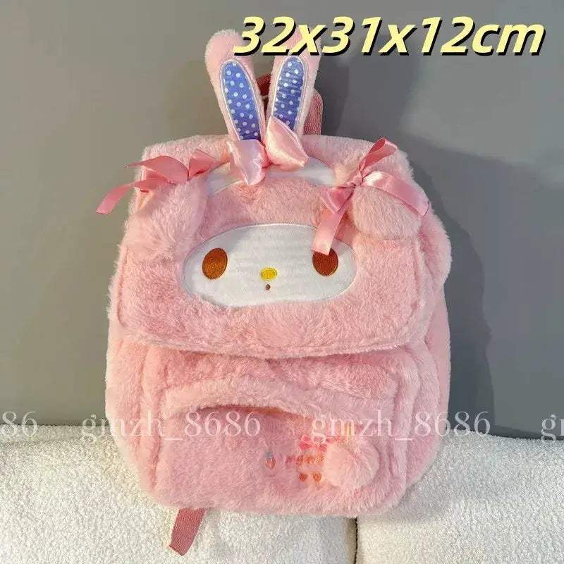 Sanrio My Melody Plush Backpack School Bag Japanese Large Capacity - ToylandEU