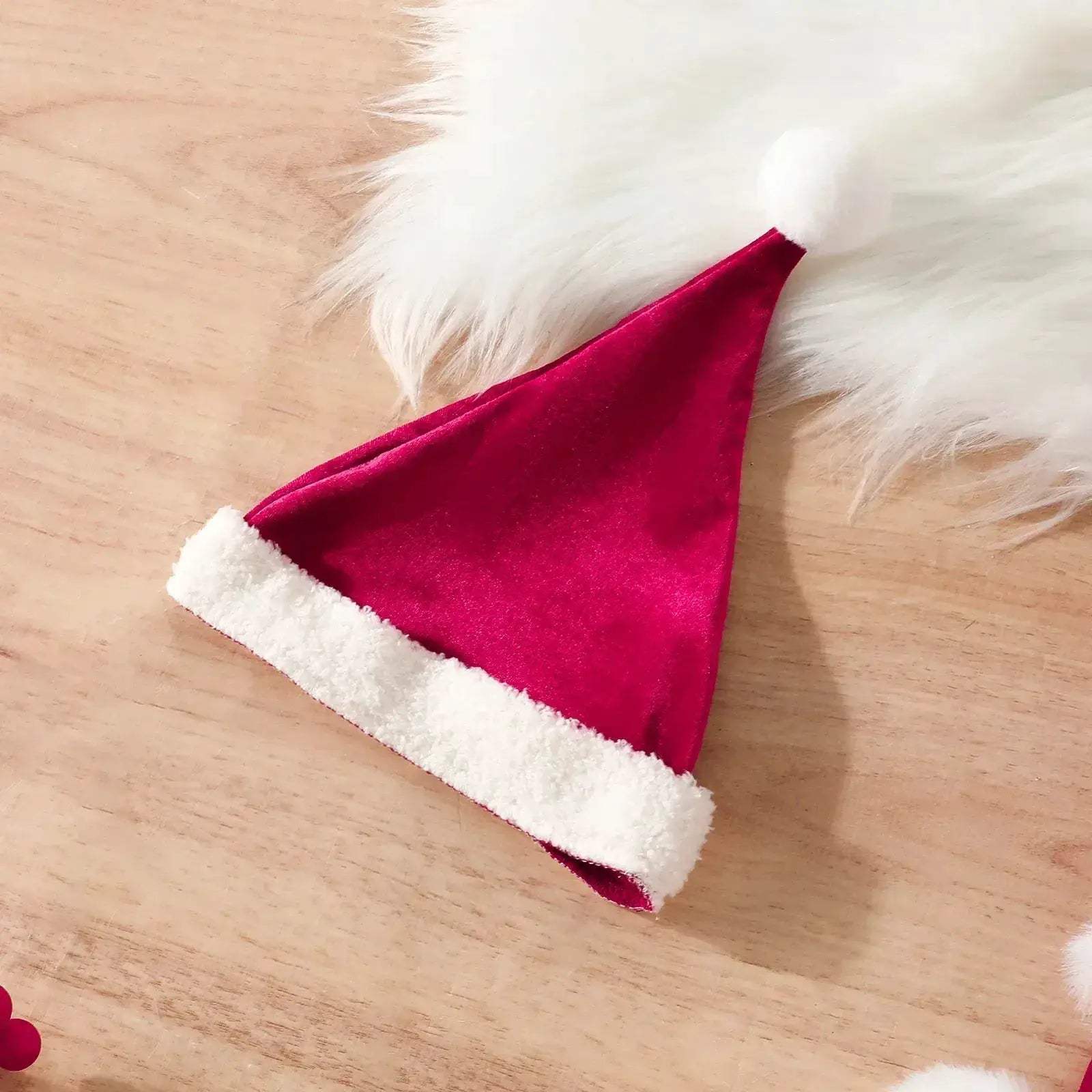 Santa Baby Velvet Christmas Dress For Newborn Girls - ToylandEU