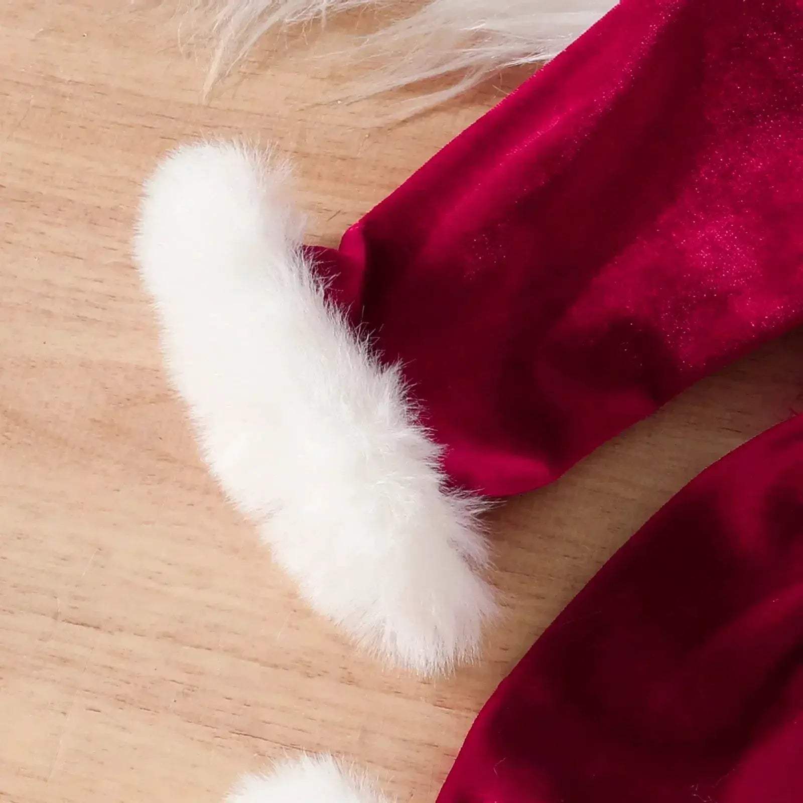 Santa Baby Velvet Christmas Dress For Newborn Girls - ToylandEU