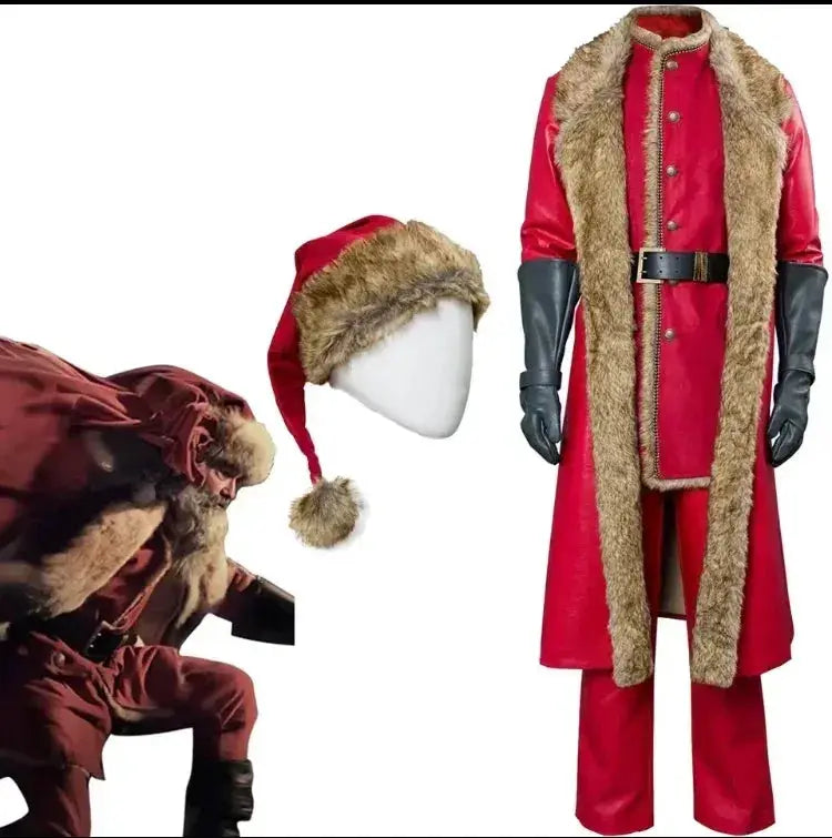Santa Claus Cosplay Costume With Wig Hat For Men Movie - ToylandEU