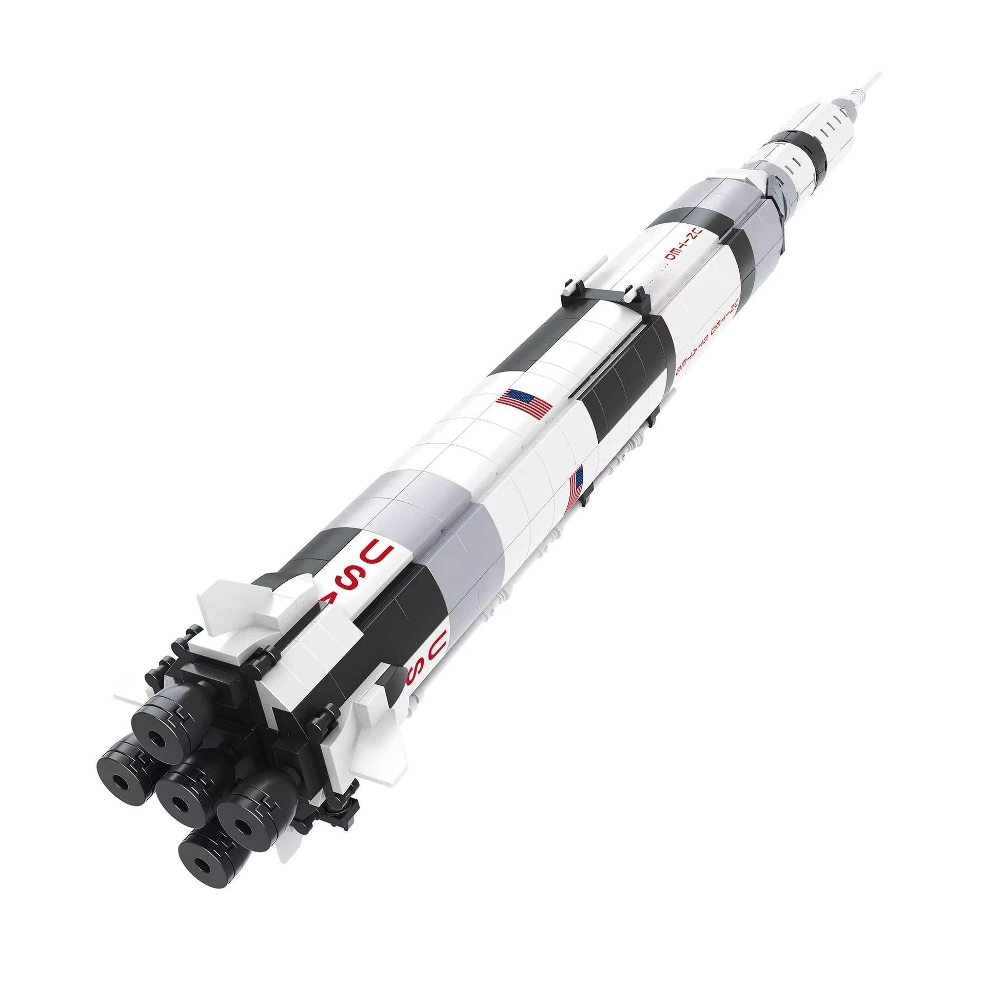  Saturn V Rocket Building Blocks 602 Pieces Toylandeu 