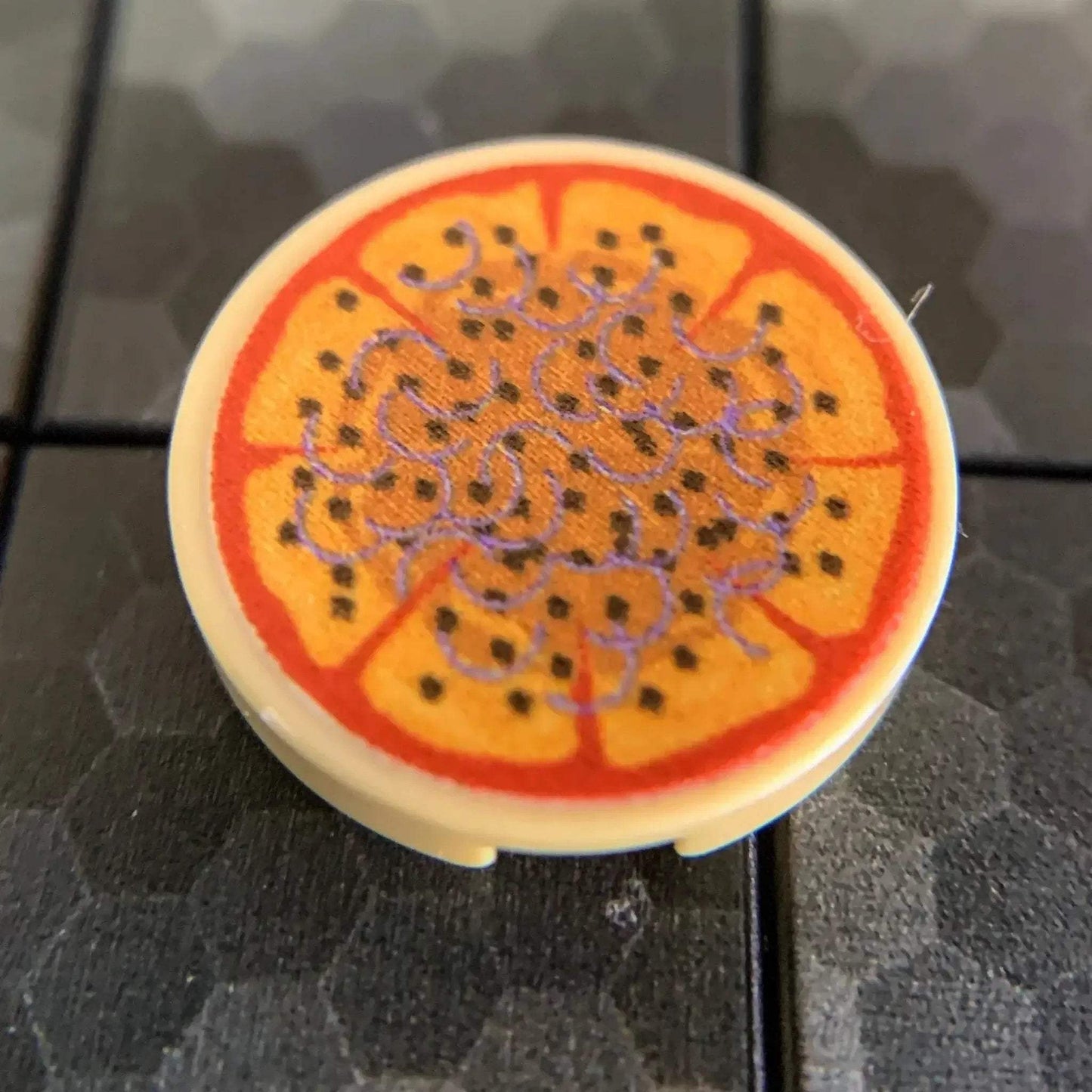 Official LEGO 2x2 Round Tile Pizza Print For Collectors - ToylandEU