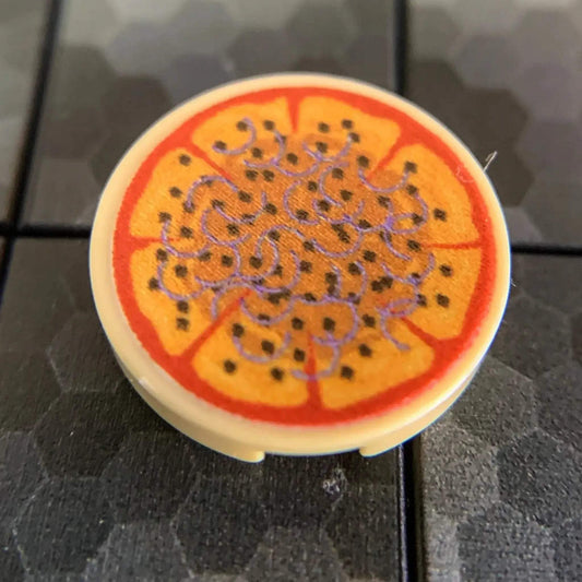 Official LEGO 2x2 Round Tile Pizza Print For Collectors - ToylandEU