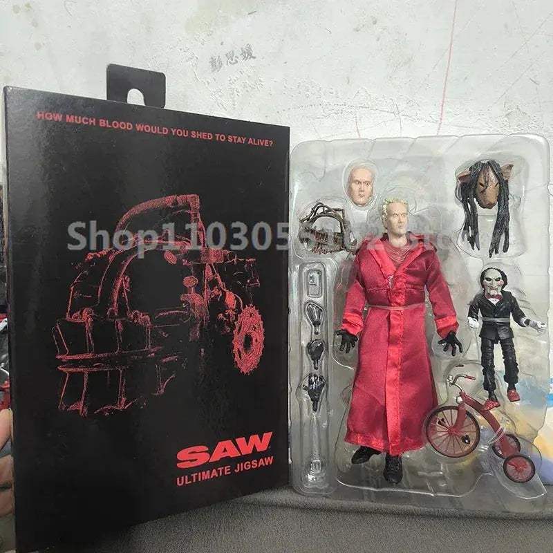 Saw Jigsaw Red Robe Action Figure Deluxe Statue Collectible - ToylandEU