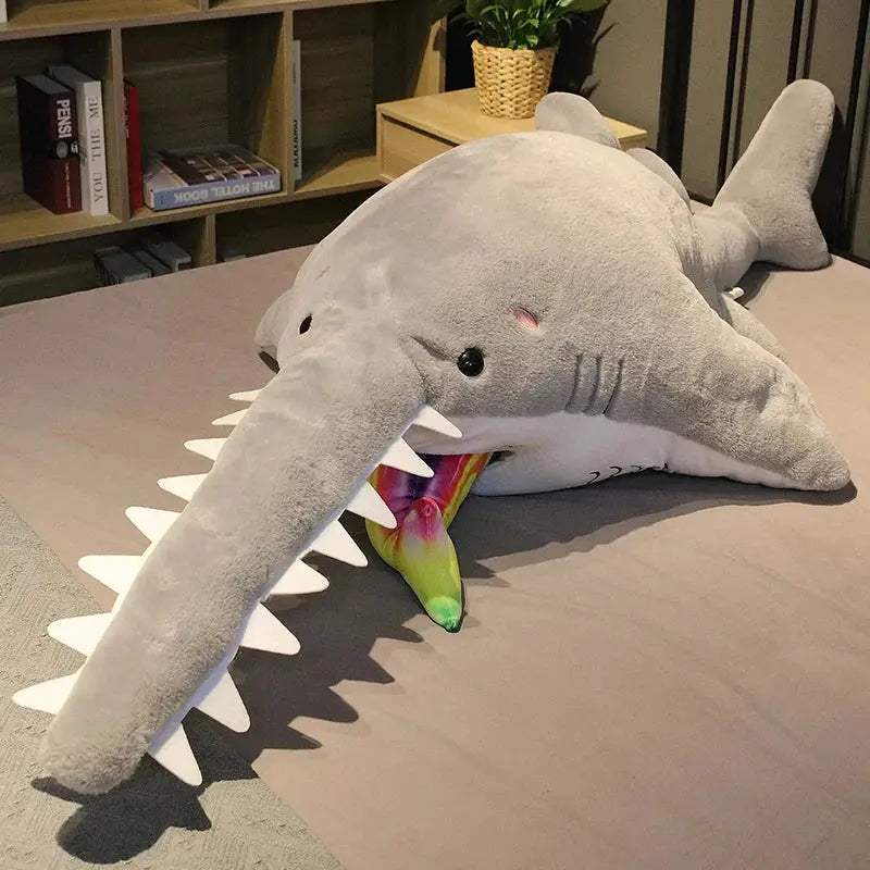 Sawtooth Shark Plush Toy Pillow For Cozy Sleep And Play -  ToylandEU™