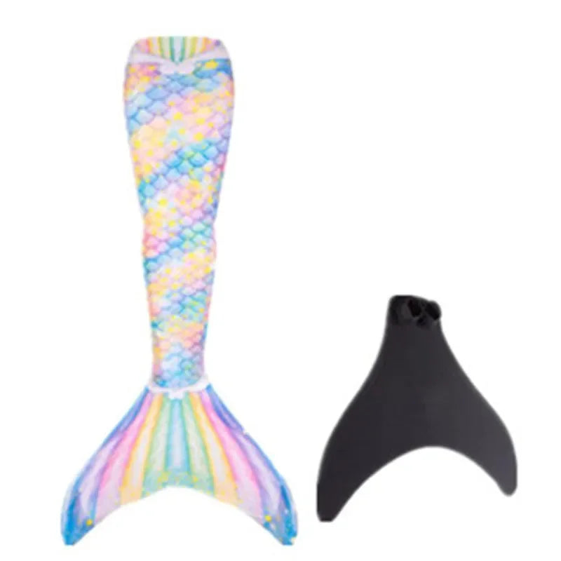 Mermaid Tail Swimsuit With Monofin for Kids and Adults Cosplay