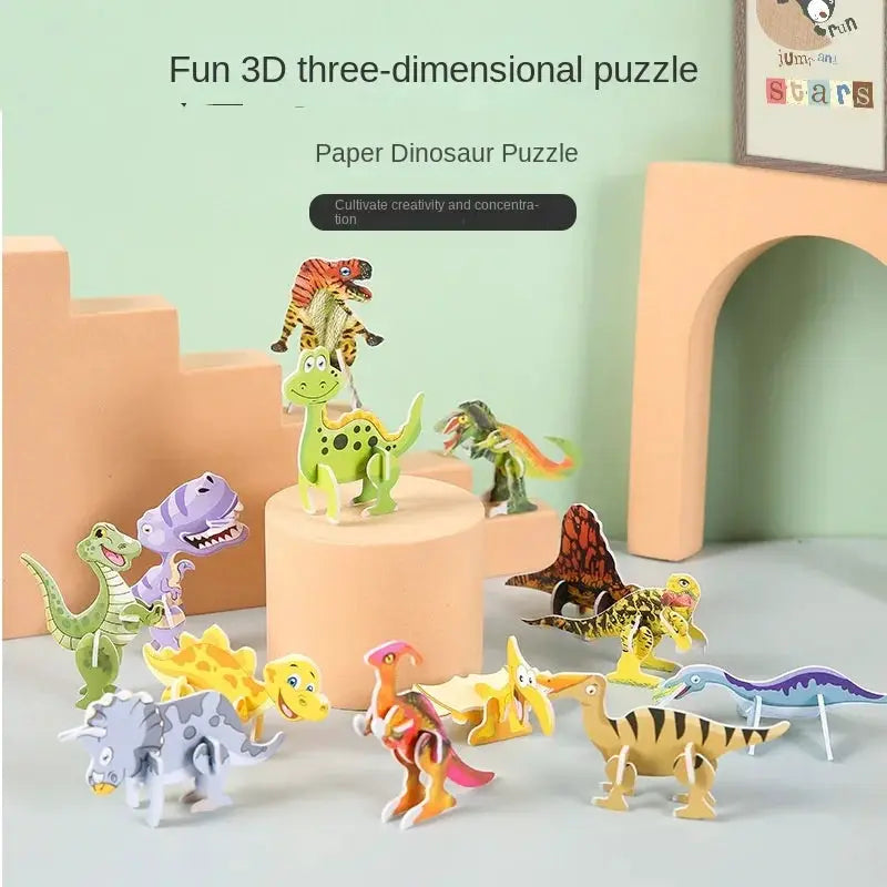 12-24pcs/bag 3D Animals Foam Puzzle Educational Toys for Kids Birthday Party Favor Guest Gift Classroom Rewards Goodie Fillers - ToylandEU