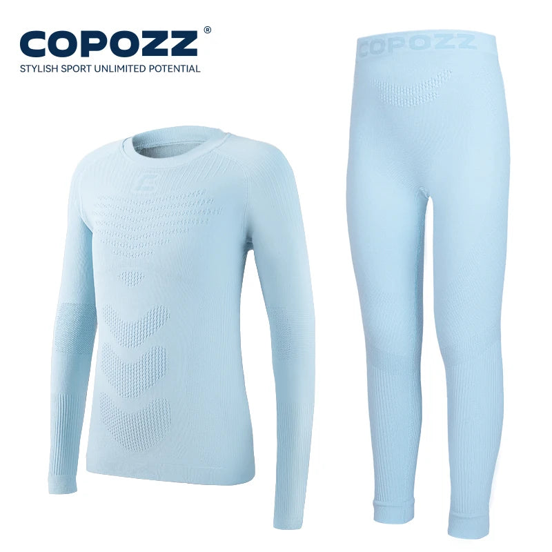 Ski Thermal Underwear Set | Quick Dry | Soft Nylon Fabric | Girls Boys
