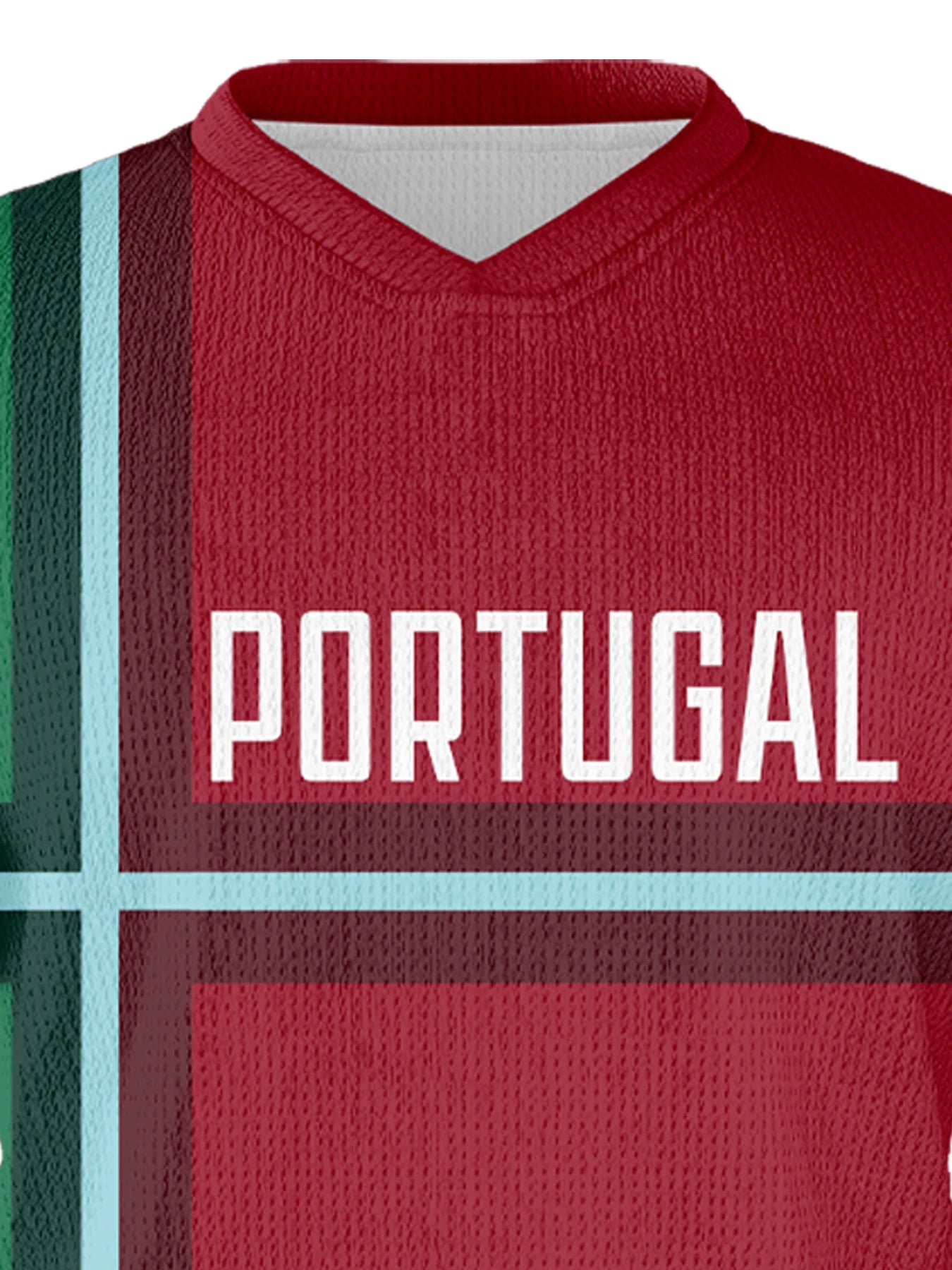 Customizable Portugal Youth Soccer Jersey - Personalized Name & Number Football Uniform for Kids Aged 3-14 Years