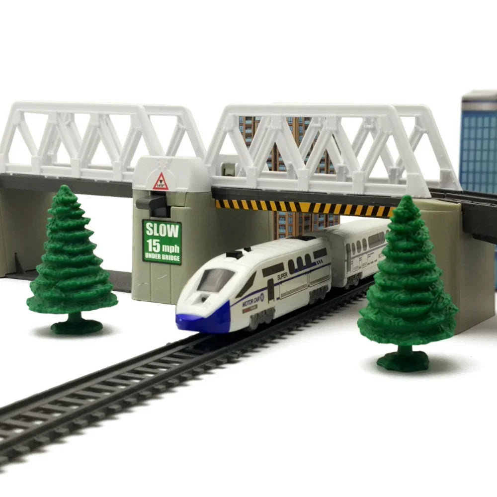 DIY Electric Train Set For Kids With Realistic Rail Tracks