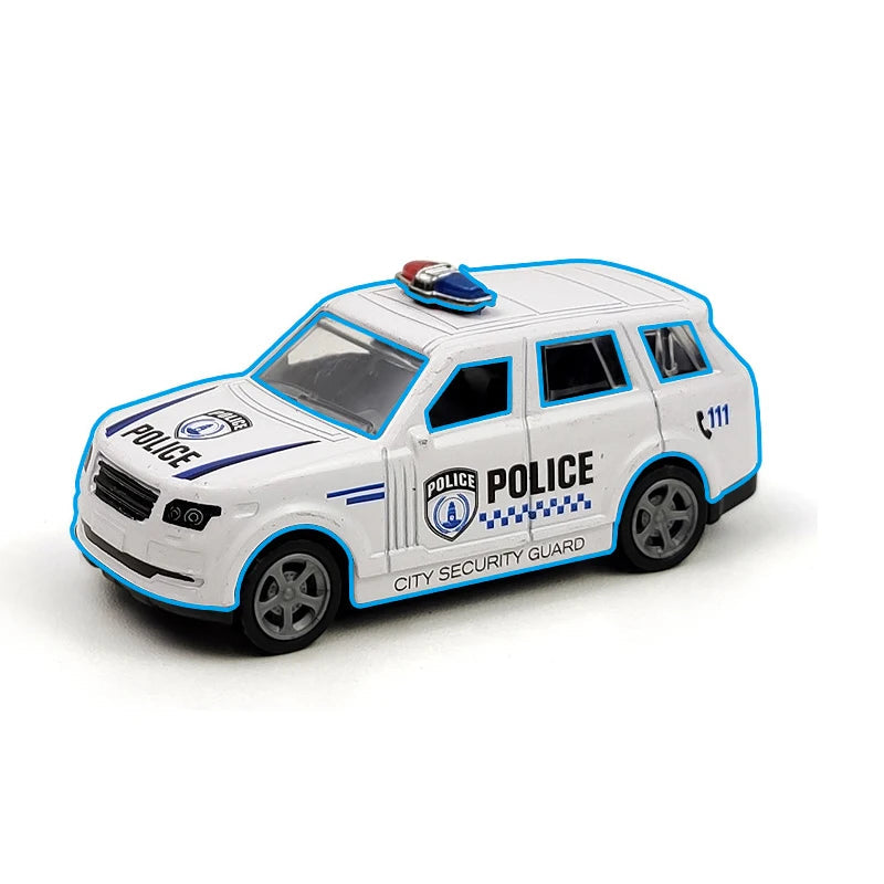 Alloy Simulation Police Car Educational Toy for Kids - ToylandEU