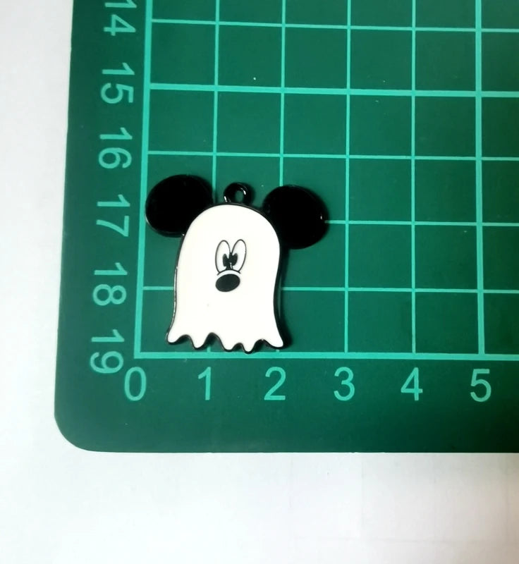 Halloween Pendant Charms | Metal | Keychain DIY | 10 Pieces