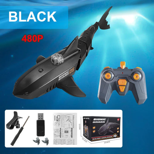 APP 480P camera RC shark boat toy Robot Fish 2.4G radio remote control ToylandEU.com Toyland EU