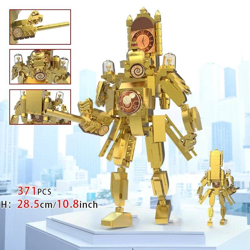MOC Skibidi Figures Toilet Man Titan Clock King Blocks Set Building Bricks MOC - ToylandEU