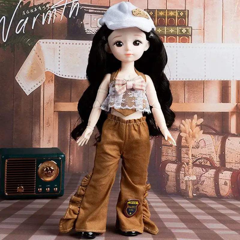 1/6 BJD Doll With Anime Eyes Fashion Dress Up Outfit - ToylandEU